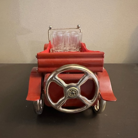 Old Ford Model T Vintage Mini Bar Decanter Set Shot Glasses - Picture 5 of 13